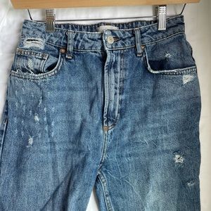 We the free straight leg distressed jeans
